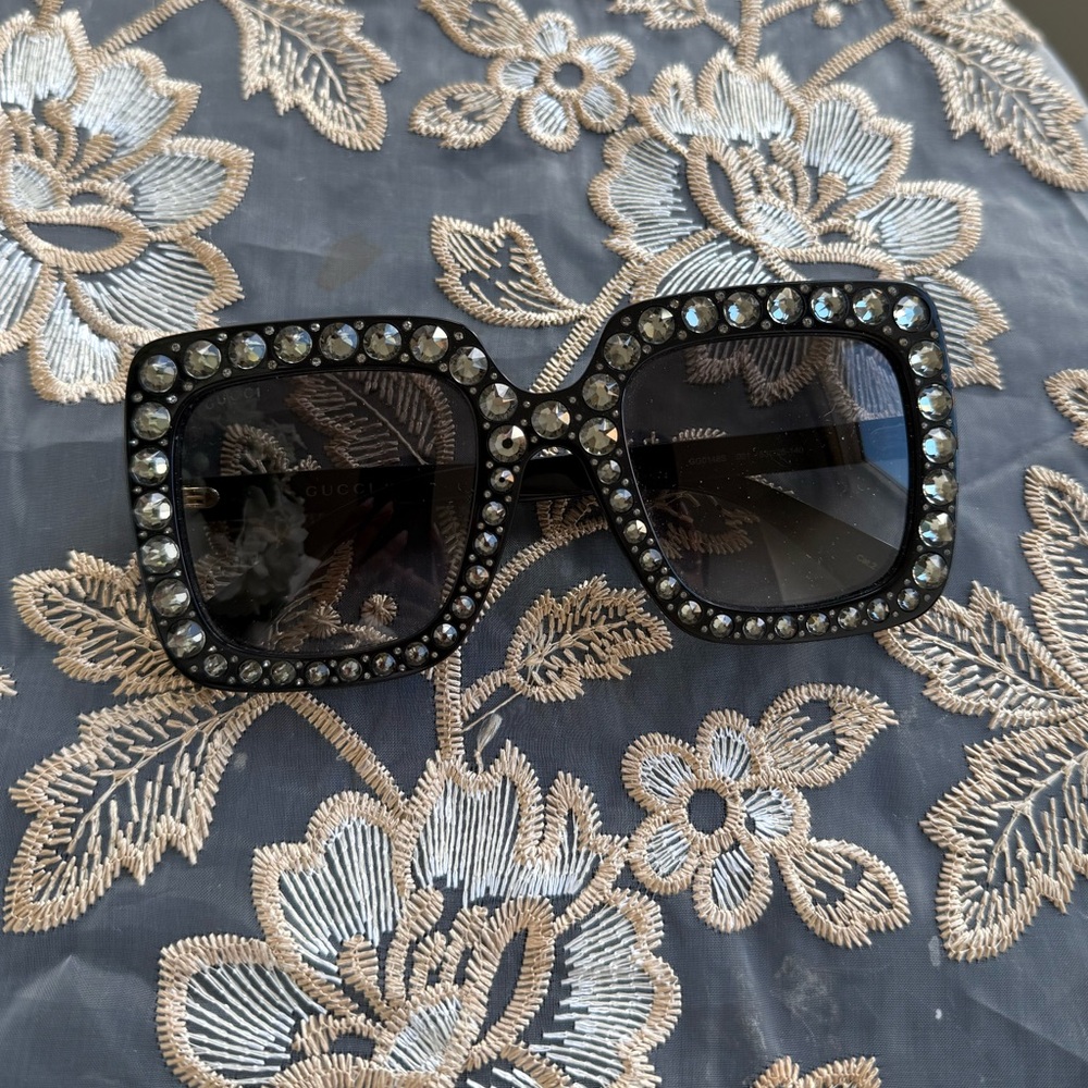 Gucci Sunglassess. Oversized Square Frames With S… - image 1